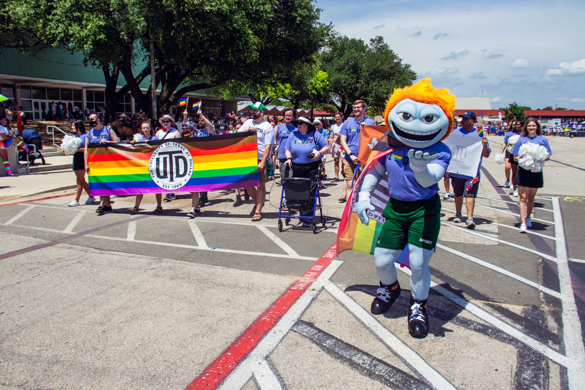 TEMOC and the UTD Marchers at the Dallas Pride Parade
