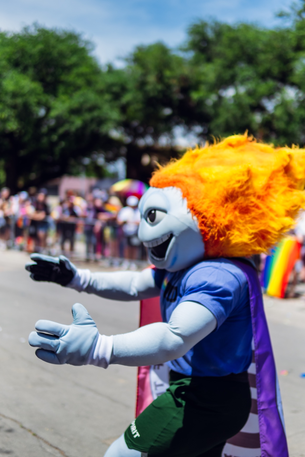 TEMOC Greets the Crowd at the Dallas Pride Parade